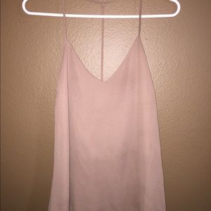 Tan Y-Back Top